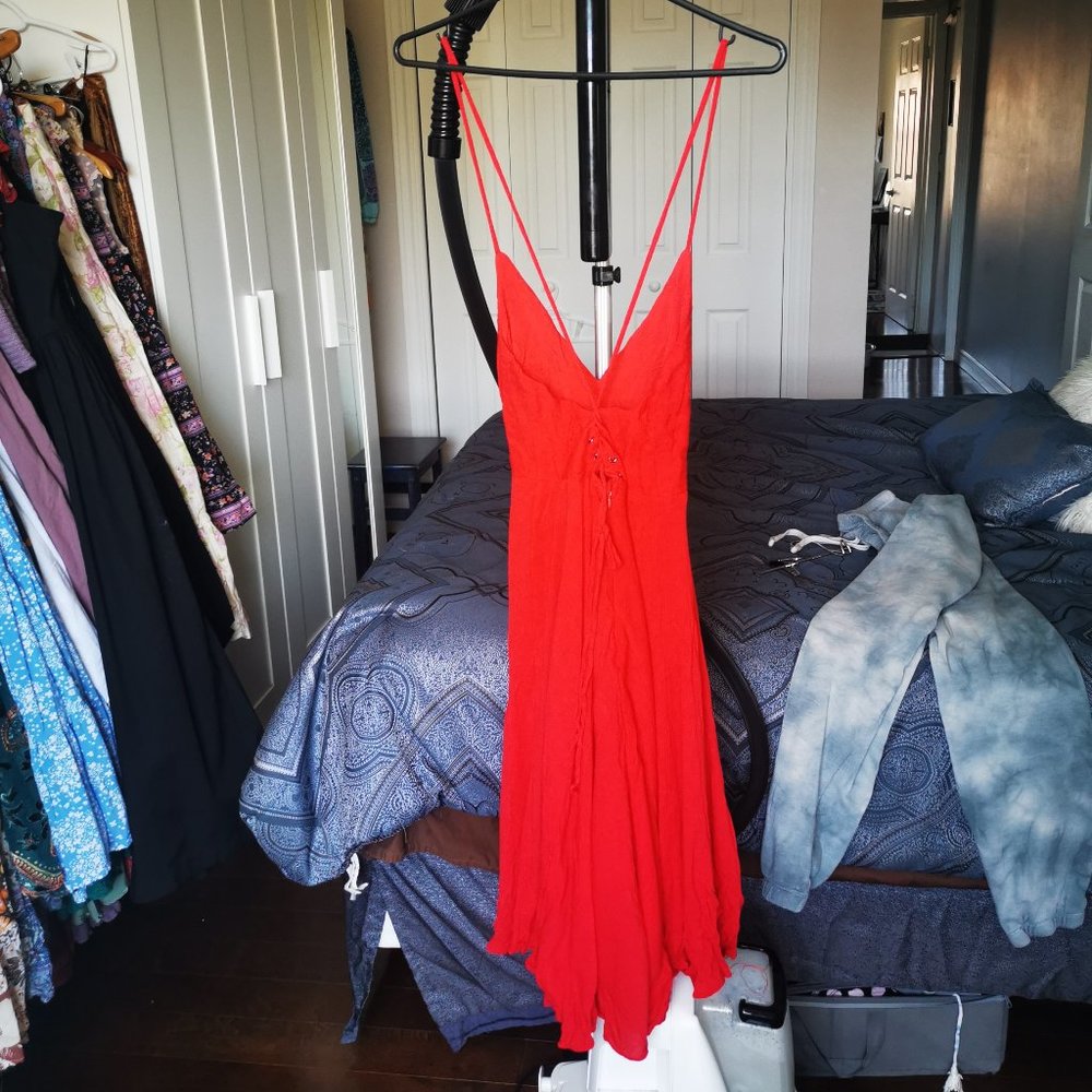 Lulus Backless Red Dress